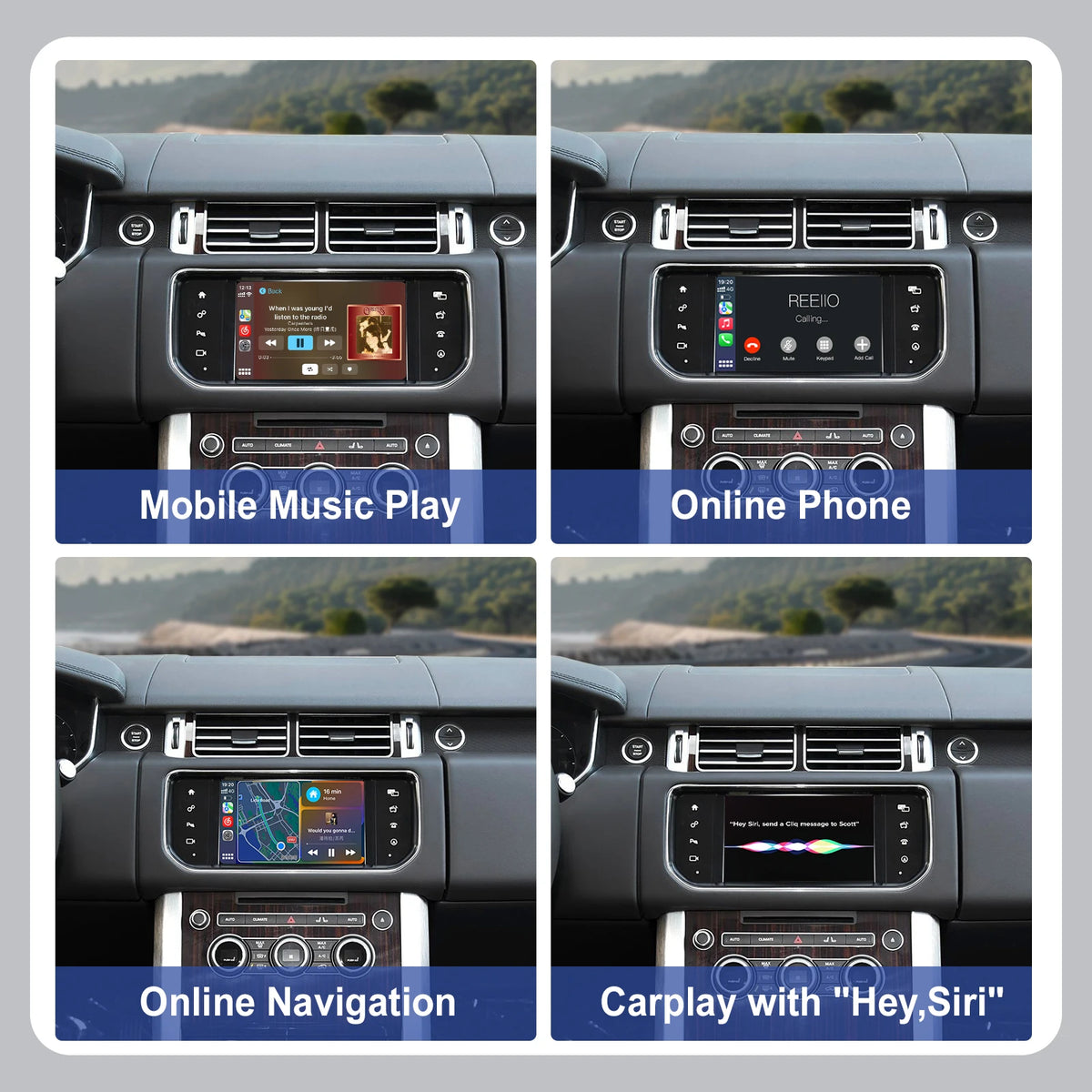 Wireless Carplay Android Auto Fits For Land Rover Jaguar Bosch Discovery4 Evoque Freelander2 XE XF XJL Mirroring Decorder