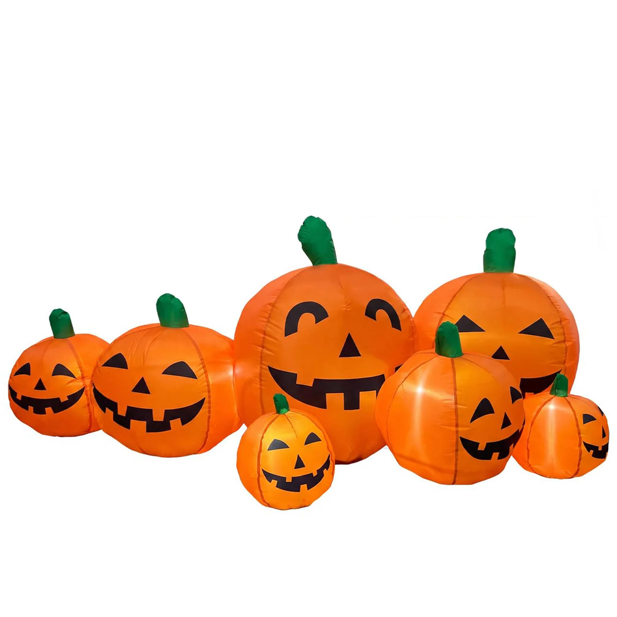 7.5FT Halloween Pumpkin Inflatable Outdoor Toy LED Lights Blow Up Jack O Lantern Patch Yard Lawn Porch Fall Thanksgiving Decor