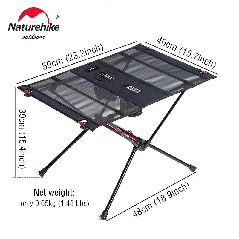 Naturehike Camping Table Folding Ultralight Portable Temporary Furniture Tourist Outdoor Foldable Picnic Camping Fishing Tables