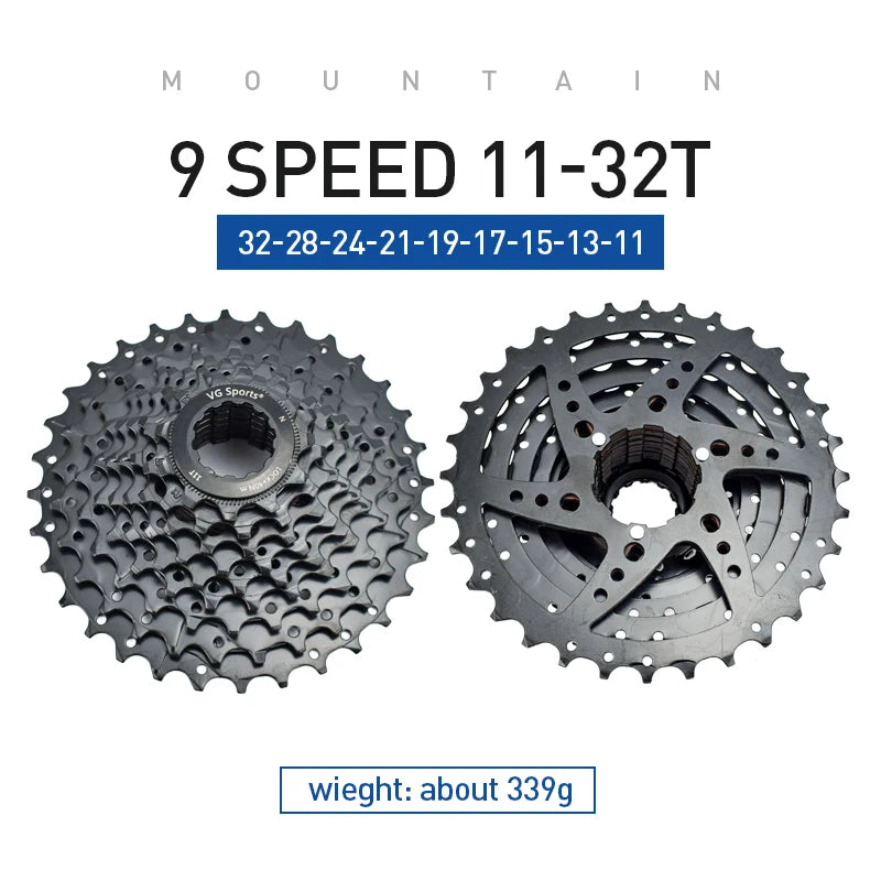 VG Sports All Size Road Bike 8 9 10 11 Speed Velocidade Bicycle Freewheel 11-25T/28T/32T/36T Bicycle Cassette Freewheel Sprocket