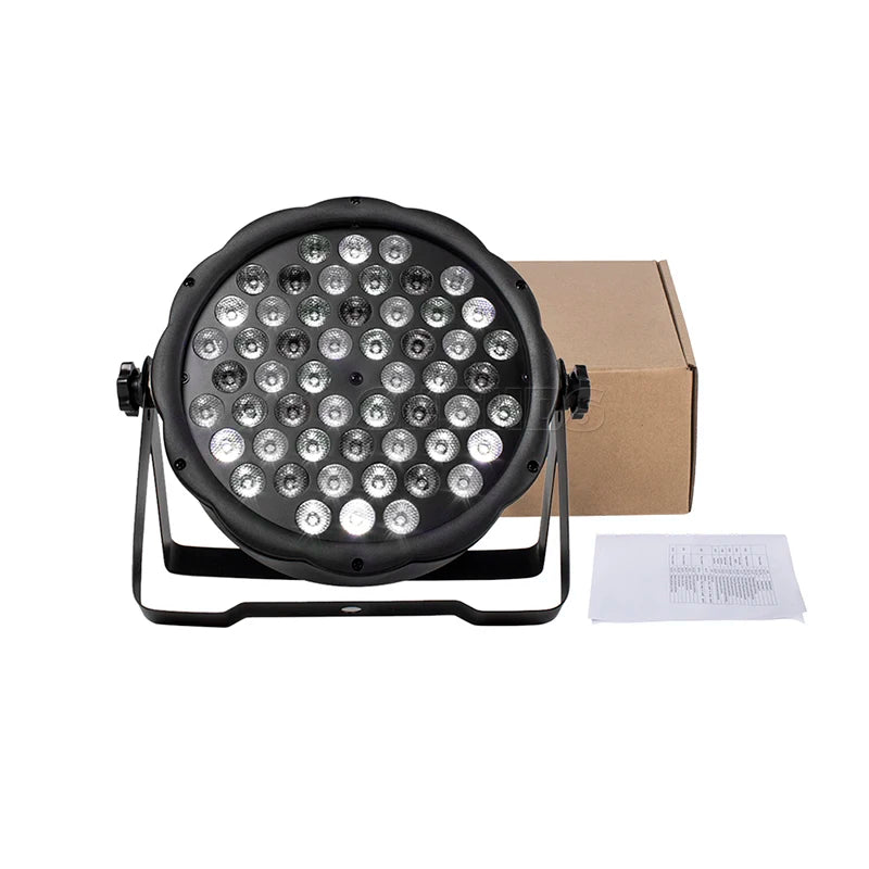 SHEHDS 54x3W RGBW LED Par Lights Strobe DMX Controller Party Dj Disco Strobe Dimming Lighting Effect Projector